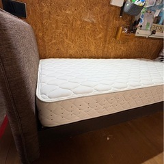 K2813 シングルベッド マットレス付きの画像