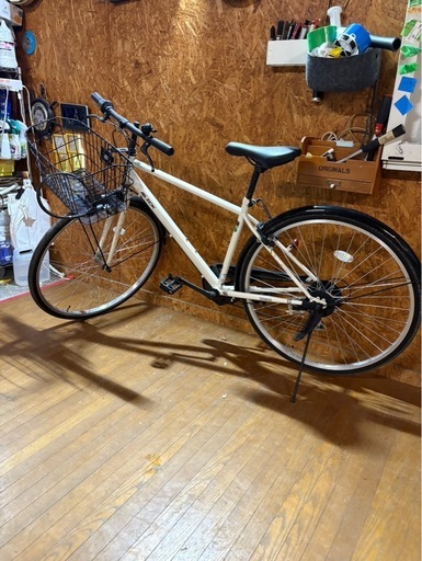 K2814 SLICK 自転車 シティーサイクル 27インチ 6段ギア 鍵2本付き ロック付き 現状お渡し