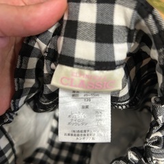 チェック柄、120、ズボンの画像