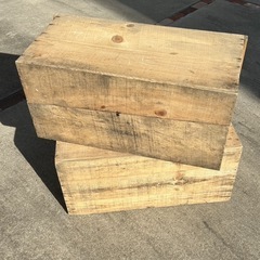【リユース品】りんごの木箱の画像