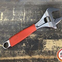 【久留米】【引き取り限定】【中古品】Snap-on スナップオン ADHW10A ワイドアジャスタブルレンチ モンキーレンチ 全長:254mm  開口幅:0～44.5mmの画像