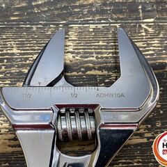 【久留米】【引き取り限定】【中古品】Snap-on スナップオン ADHW10A ワイドアジャスタブルレンチ モンキーレンチ 全長:254mm  開口幅:0～44.5mmの画像