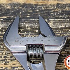 【久留米】【引き取り限定】【中古品】Snap-on スナップオン ADHW10A ワイドアジャスタブルレンチ モンキーレンチ 全長:254mm  開口幅:0～44.5mmの画像