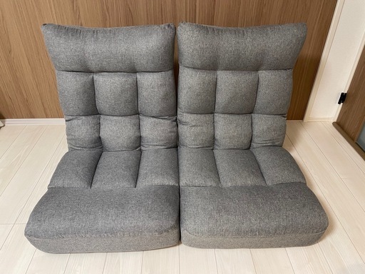 ニトリ　つながるハイバックポケットコイル座椅子 ２個セット