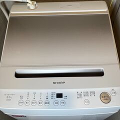 【12/10まで販売】SHARP 縦型洗濯機 8.0kg 2024年製の画像