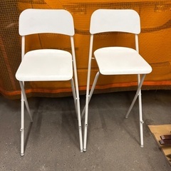 折りたたみ高脚椅子2脚の画像