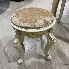 LED照明｜スツール付｜姫系｜ドレッサー｜鏡台の画像