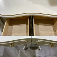 LED照明｜スツール付｜姫系｜ドレッサー｜鏡台の画像