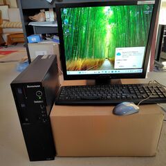 Win11 インストール済　HDD 1000G　Core i3  17インチモニターの画像