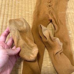 タイツ、毛糸生地、110の画像