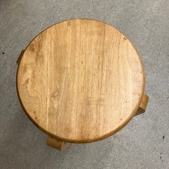 K2511-532　木製スツール ナチュラル ② キズ汚れ有りの画像