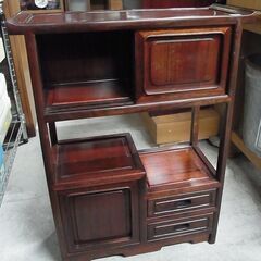 昭和家具　小さな茶棚　茶箪笥　飾り棚の画像