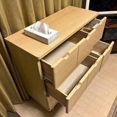 タンス　収納タンス　ニトリで購入　2列3段の画像