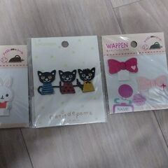 女の子　アイロンワッペン　お名前タグ　セットの画像