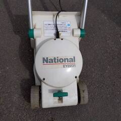 中古 ナショナル製 電動芝刈り機 実働品 引取り限定の画像