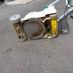 中古 ナショナル製 電動芝刈り機 実働品 引取り限定の画像