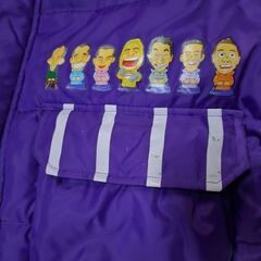 （ご予約済kr）(古着)非売品 笑点コラボダウンジャケット(男女兼用) サイズMの画像