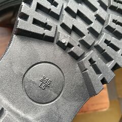 新品 24.5cm レディース ブーツ ブラック 厚底 シューズ サイドゴア 識別番号:【B169-S】の画像