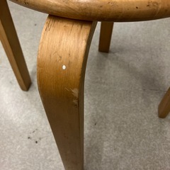 K2511-533 木製スツール ナチュラル ③ キズ汚れ有りの画像