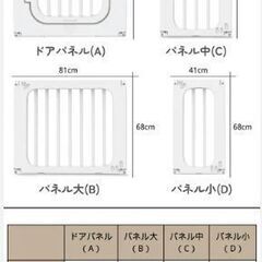 値下げ！GU MODE 7wayベビーサークル 置くだけ ベビーゲート ベビーフェンス 美品説明書付きの画像