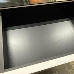 ローテーブル テーブル 家具 生活家具 台 収納 ホワイト ガラステーブル 1130-013の画像