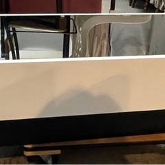 ローテーブル テーブル 家具 生活家具 台 収納 ホワイト ガラステーブル 1130-013の画像