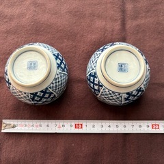 有田焼？　染付　お湯呑み　2客まとめ　高山　の画像