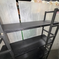 黒のシンプル棚　引き取り限定（白石区）の画像
