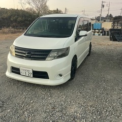 C25セレナ！日本人限定！車検たっぷり！車高調！ヘッドレストモニターの画像