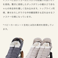 AIR BUGGY ダウンフットマフ ベーシックライン の画像