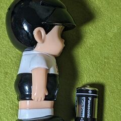 美品●全国信用金庫のチャラ★信ちゃん 貯金箱★ソフビ コインバンク H＝１５ｃｍ◎の画像