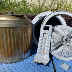 洗濯機の分解クリーニング行っています！配送設置込み　シャープ5.5K洗濯機　2017年製　分解クリーニング済み！！の画像