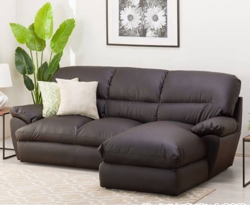 合皮カウチソファ