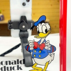 ドナルド 壁掛け鏡 ミラー レトロ レッド 赤 ディズニーの画像