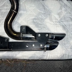 XL1200 XL883 スポーツスター 04-13 vance&hines バンス ショートショット フルエキゾースト マフラー クローム の画像