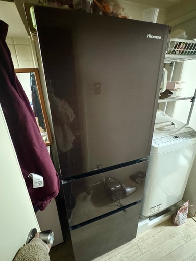 Hisense 3ドア冷蔵庫 282L 右開き HR-G2801BR