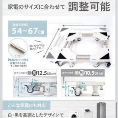 洗濯台　かさあげ　ホワイト　滑り止め付の画像