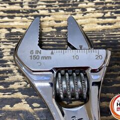 【久留米】【引き取り限定】【中古品】Snap-on スナップオン FADH6B アジャスタブルレンチ モンキーレンチ ギザ付  全長:152mm 開口長:19mmの画像