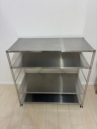 無印良品 ステンレスユニットシェルフ　 ワイド 小 