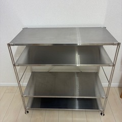 無印良品 ステンレスユニットシェルフ　 ワイド 小 の画像