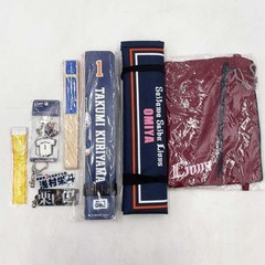 [457点セット] 埼玉西武ライオンズ グッズ 帽子 シート マット キーホルダー ピンバッジ 440点 中村剛也 片岡治大 他 大量 まとめの画像