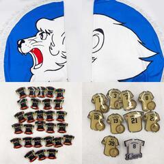 [457点セット] 埼玉西武ライオンズ グッズ 帽子 シート マット キーホルダー ピンバッジ 440点 中村剛也 片岡治大 他 大量 まとめの画像