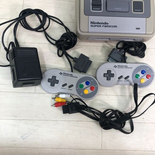 スーパーファミコン 本体 SHVC-001 動作品 ソフト10本 収納ケース付き コントローラー2個 SFC レトロゲーム　【糸島市内
