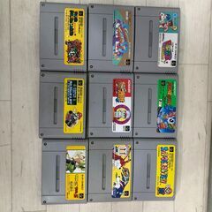 スーパーファミコン 本体 SHVC-001 動作品 ソフト10本 収納ケース付き コントローラー2個 SFC レトロゲーム　【糸島市内 送料無料】251130-8の画像