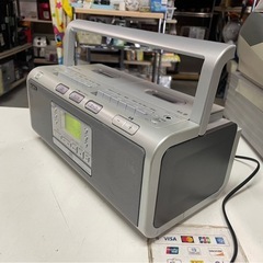 SONY　ソニー　CDラジオカセットコーダー　CFD-W77　テープ　ラジカセ　オーディオ　AM/FM　CDNG　電池稼働NG　稼働確認済　中古　④の画像