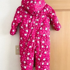 キティちゃんスノーウエア100cmの画像