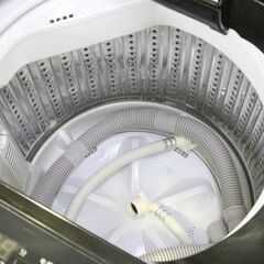 高年式 5.5kg 洗濯機 RORO ヤマダ電機 YWM-T55LK ブラック 全自動洗濯機 幅554×奥行568×高さ890mm 札幌市 清田区 平岡の画像