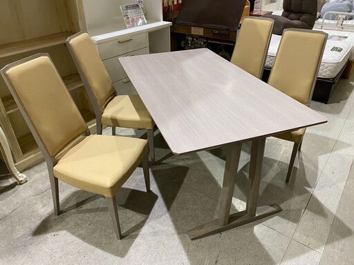 I464\" 現状品 Karimoku Chitano ダイニングセット 5点 I464