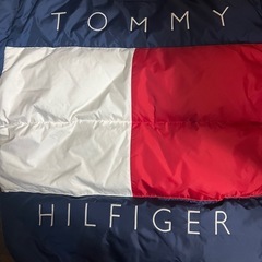 激レア！90s トミーヒルフィガー ダウンジャケット ビッグフラッグ 刺繍ロゴ  TOMMY HILFIGERの画像