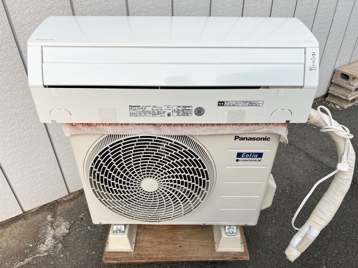 美品■パナソニック エアコン 2023年製 6畳用 エオリア■Panasonic CS-J223D 2.2kw 単相100V 冷媒R32■ナノイーX 抗菌エアフィルター 内部クリーン機能